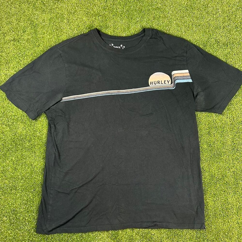 Hurley Men's Black and Navy T-shirt